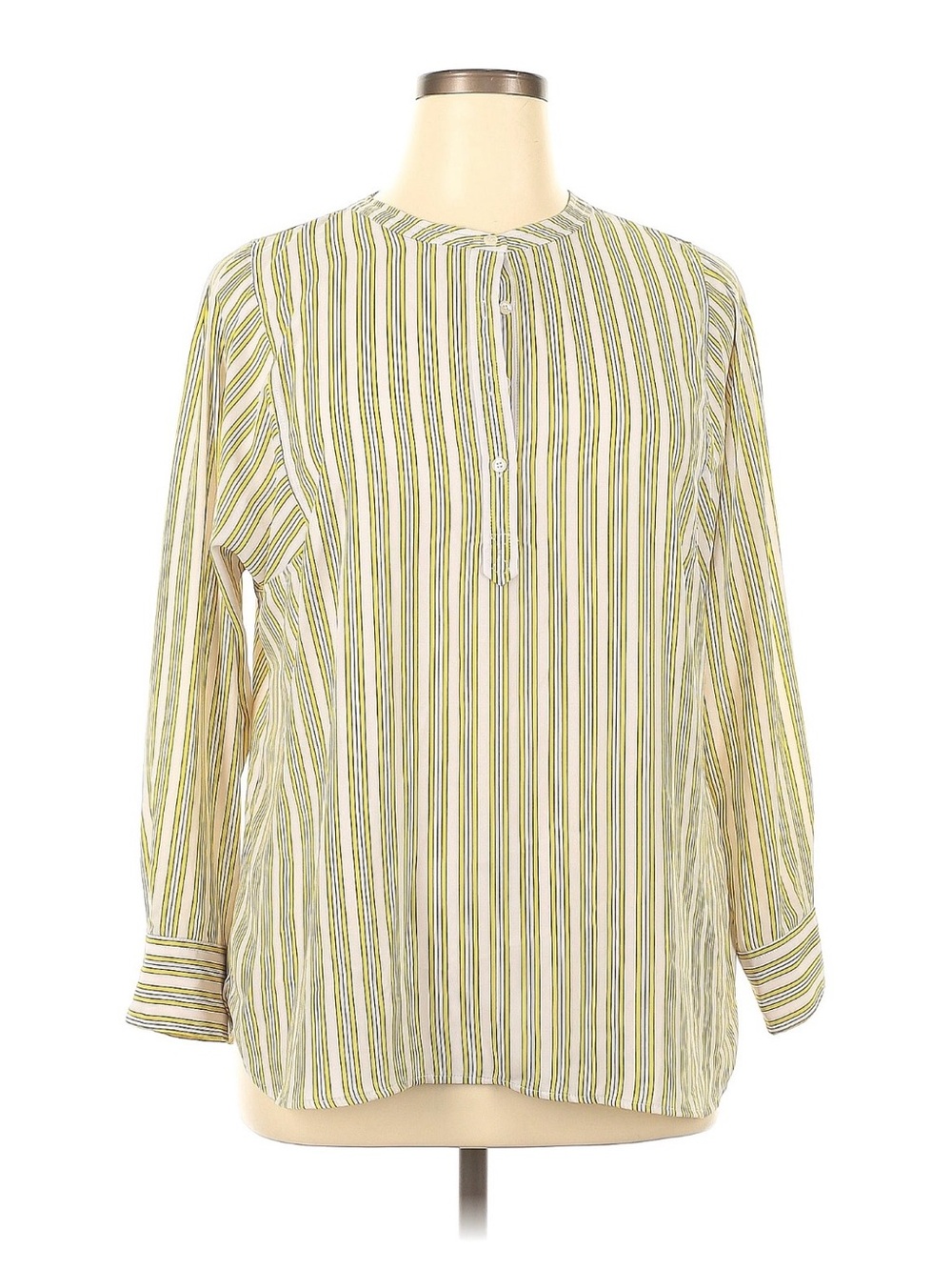 Talbots Yellow Stripe Long-Sleeve Shirt